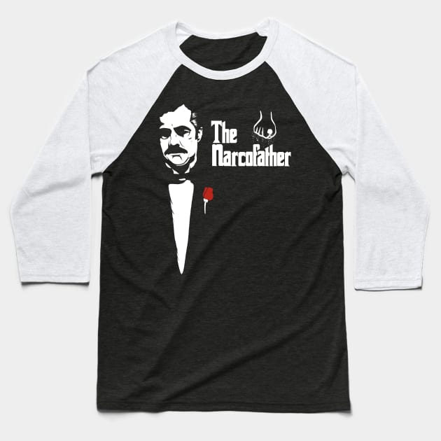 The Narcofather Baseball T-Shirt by Eman